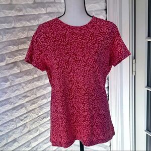 Short Sleeve Flowered T Shirt